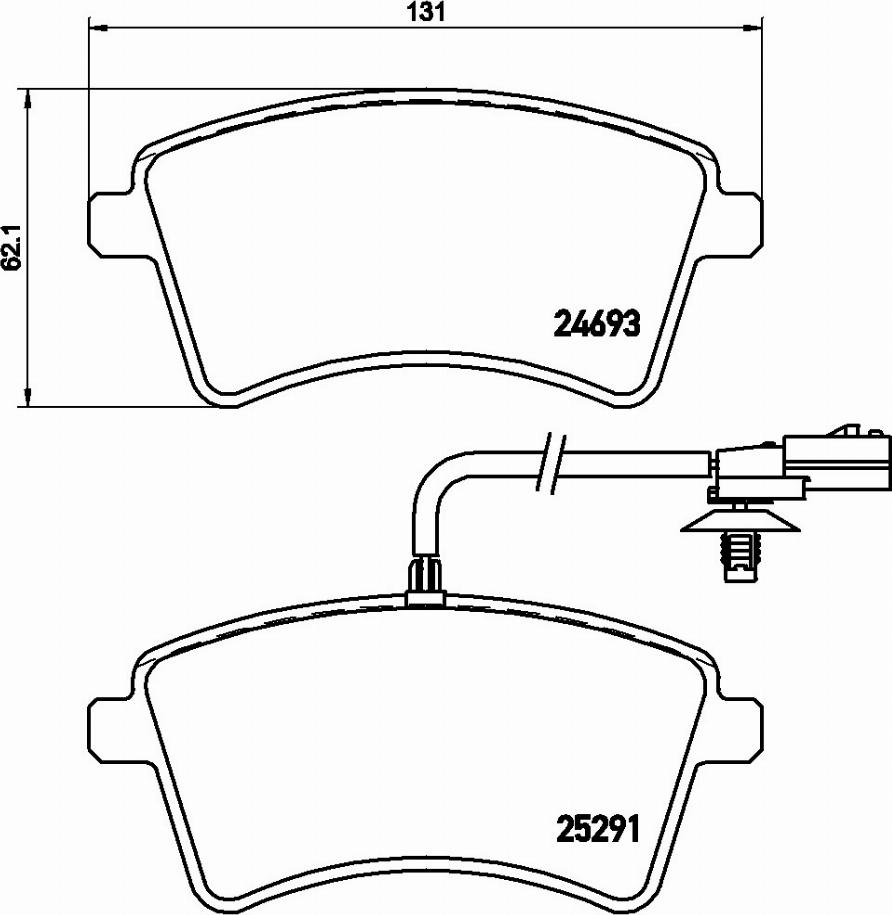 Brembo P 68 058E - Гальмівні колодки, дискові гальма autocars.com.ua