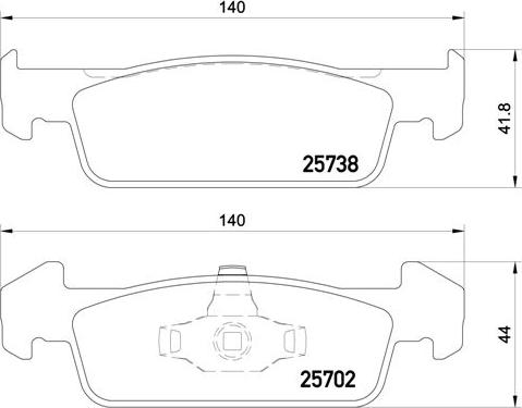 Brembo P 68 060 - Гальмівні колодки, дискові гальма autocars.com.ua