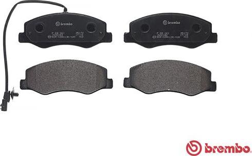 Brembo P 68 061 - Гальмівні колодки, дискові гальма autocars.com.ua