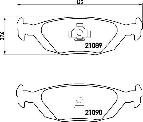 Brembo P 71 003 - Гальмівні колодки, дискові гальма autocars.com.ua