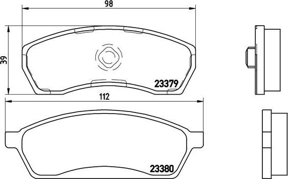 Brembo P 78 008 - Гальмівні колодки, дискові гальма autocars.com.ua