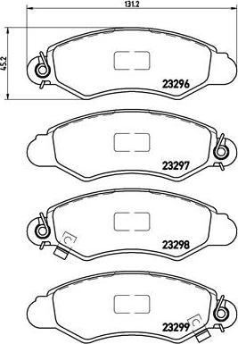 Brembo P 78 012 - Тормозные колодки, дисковые, комплект avtokuzovplus.com.ua