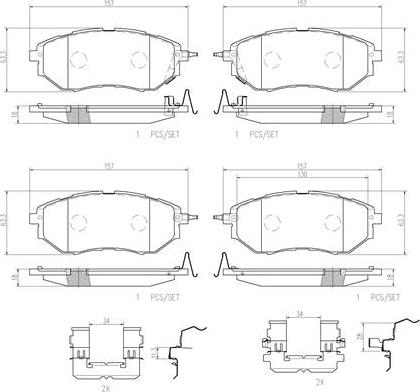 Brembo P78017N - Гальмівні колодки, дискові гальма autocars.com.ua