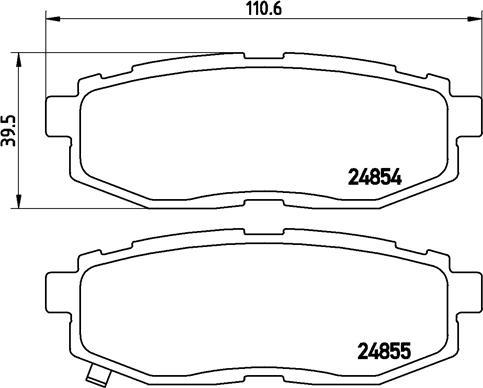 Brembo P 78 018 - Тормозные колодки, дисковые, комплект avtokuzovplus.com.ua