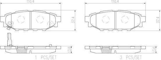 Brembo P78020N - Тормозные колодки, дисковые, комплект avtokuzovplus.com.ua