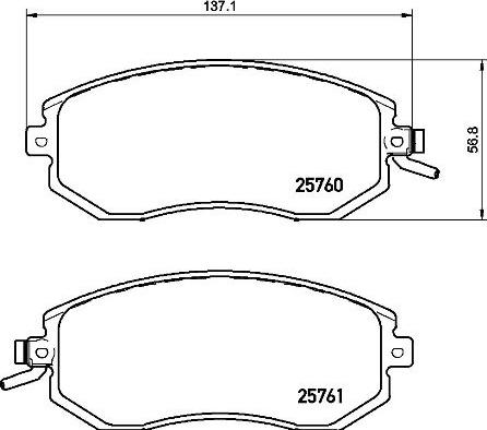 Brembo P 78 021X - Тормозные колодки, дисковые, комплект avtokuzovplus.com.ua