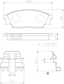 Brembo P78024N - Гальмівні колодки, дискові гальма autocars.com.ua