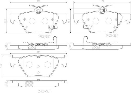 Brembo P78026N - Гальмівні колодки, дискові гальма autocars.com.ua