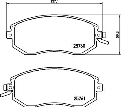 Brembo P78027N - Гальмівні колодки, дискові гальма autocars.com.ua