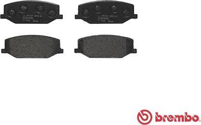 Brembo P 79 001 - Тормозные колодки, дисковые, комплект autodnr.net