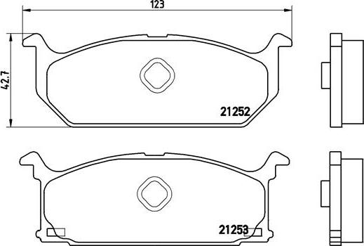 Brembo P 79 003 - Гальмівні колодки, дискові гальма autocars.com.ua