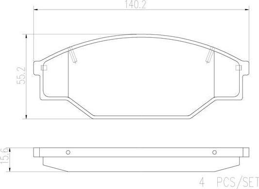 Brembo P83013N - Гальмівні колодки, дискові гальма autocars.com.ua