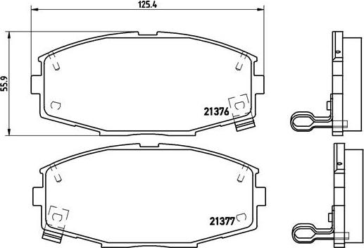 Brembo P 83 020 - Тормозные колодки, дисковые, комплект avtokuzovplus.com.ua