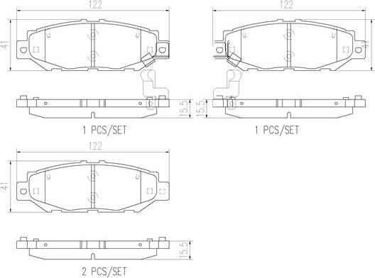 Brembo P83038N - Гальмівні колодки, дискові гальма autocars.com.ua