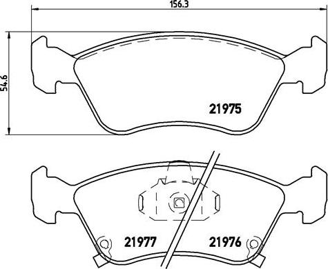 Brembo P 83 041 - Гальмівні колодки, дискові гальма autocars.com.ua