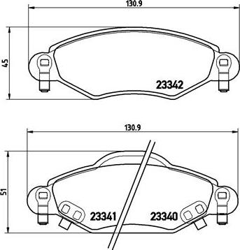 Brembo P 83 053 - Гальмівні колодки дискові autocars.com.ua