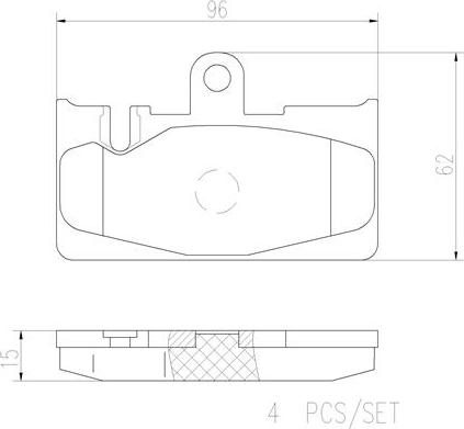 Brembo P83059N - Гальмівні колодки, дискові гальма autocars.com.ua