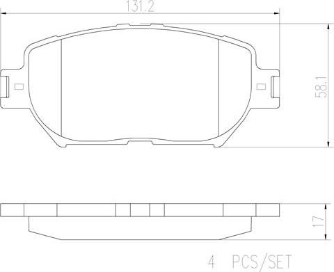 Brembo P83062N - Гальмівні колодки, дискові гальма autocars.com.ua