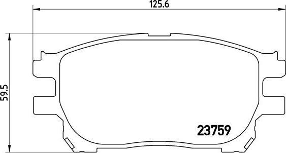 Brembo P 83 070 - Тормозные колодки, дисковые, комплект avtokuzovplus.com.ua