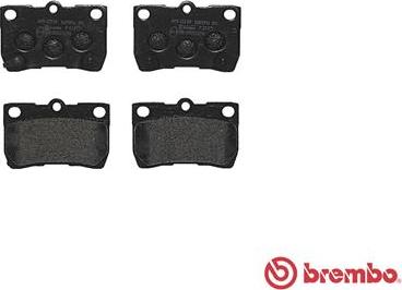 Brembo P 83 073 - Тормозные колодки, дисковые, комплект autodnr.net