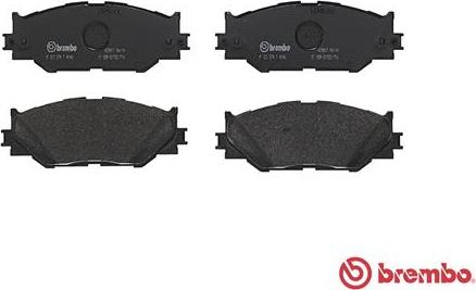 Brembo P 83 074 - Гальмівні колодки, дискові гальма autocars.com.ua