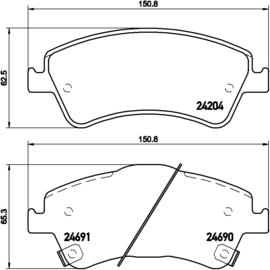 Brembo P 83 081 - Гальмівні колодки, дискові гальма autocars.com.ua