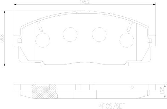 Brembo P83092N - Тормозные колодки, дисковые, комплект avtokuzovplus.com.ua