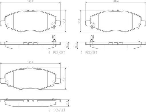 Brembo P83094N - Гальмівні колодки, дискові гальма autocars.com.ua