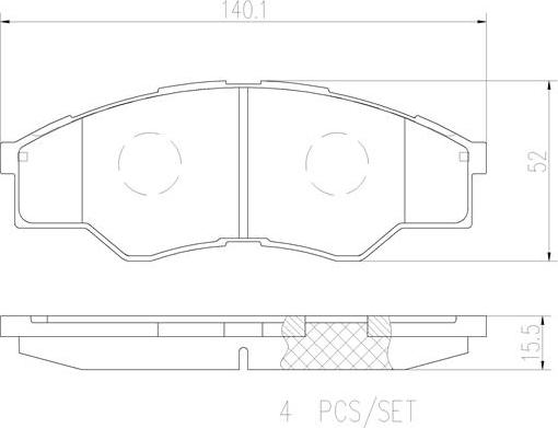 Brembo P83096N - Гальмівні колодки, дискові гальма autocars.com.ua