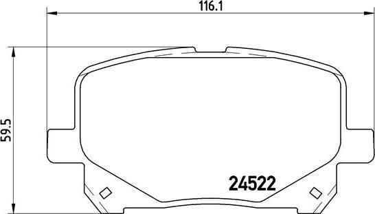 Brembo P 83 100 - Тормозные колодки, дисковые, комплект autodnr.net