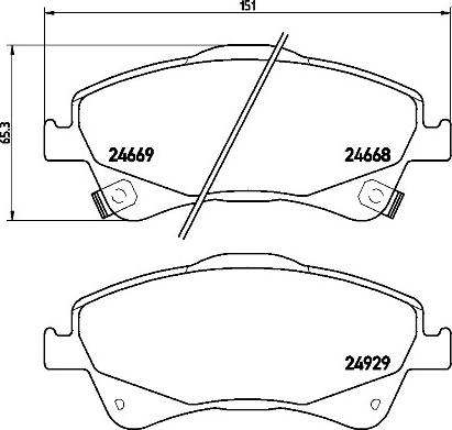 Brembo P83109N - Гальмівні колодки, дискові гальма autocars.com.ua