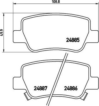 Brembo P 83 112 - Тормозные колодки, дисковые, комплект avtokuzovplus.com.ua