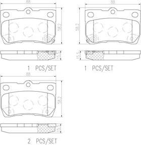 Brembo P83113N - Гальмівні колодки, дискові гальма autocars.com.ua