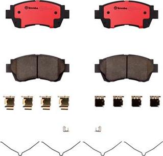 Brembo P83121N - Гальмівні колодки, дискові гальма autocars.com.ua