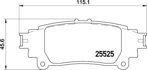 Brembo P 83 132 - Тормозные колодки, дисковые, комплект autodnr.net