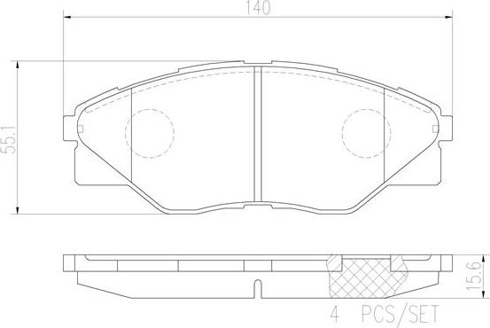 Brembo P83137N - Гальмівні колодки, дискові гальма autocars.com.ua