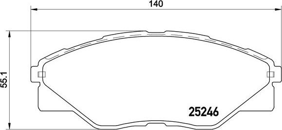 Brembo P 83 137 - Гальмівні колодки, дискові гальма autocars.com.ua