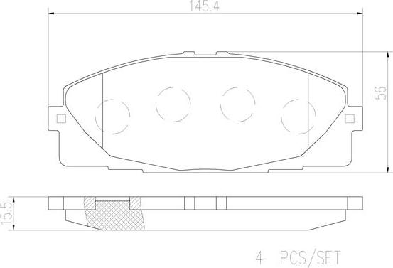 Brembo P83139N - Гальмівні колодки, дискові гальма autocars.com.ua