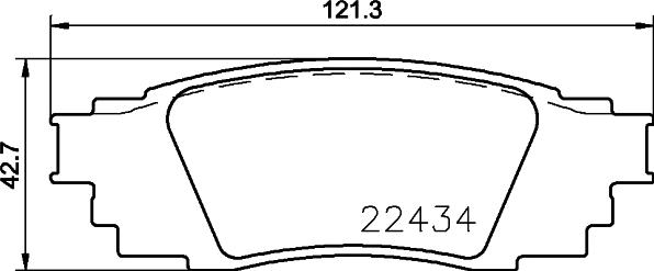 GMC 2243401 - Гальмівні колодки, дискові гальма autocars.com.ua