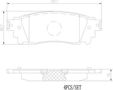 Brembo P83166N - Гальмівні колодки, дискові гальма autocars.com.ua