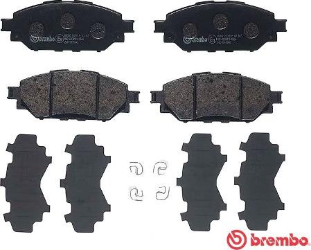 Brembo P 83 167 - Гальмівні колодки, дискові гальма autocars.com.ua