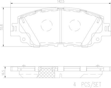 Brembo P83172N - Гальмівні колодки, дискові гальма autocars.com.ua