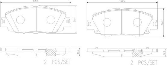 Brembo P83175N - Гальмівні колодки, дискові гальма autocars.com.ua