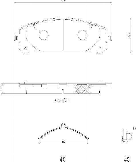 Brembo P 83 188 - Гальмівні колодки, дискові гальма autocars.com.ua