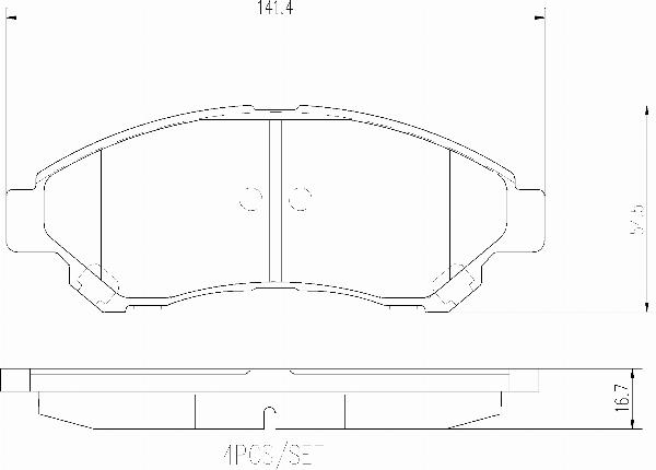 Brembo P83191N - Гальмівні колодки, дискові гальма autocars.com.ua