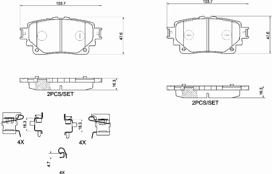 Brembo P 83 194 - Гальмівні колодки, дискові гальма autocars.com.ua