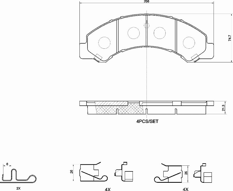 Brembo P83195N - Тормозные колодки, дисковые, комплект avtokuzovplus.com.ua