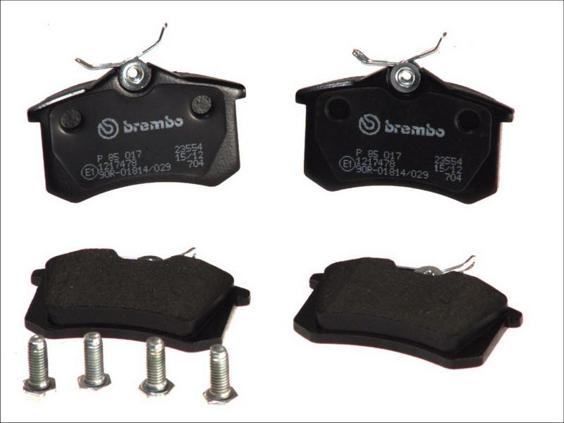 Brembo P 85 017 - Гальмівні колодки, дискові гальма autocars.com.ua