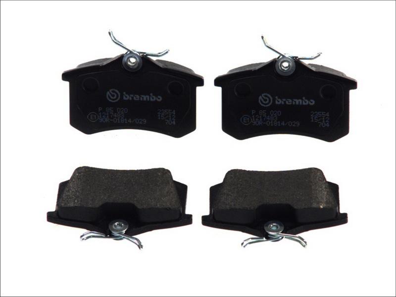 Brembo P 85 020 - Гальмівні колодки, дискові гальма autocars.com.ua