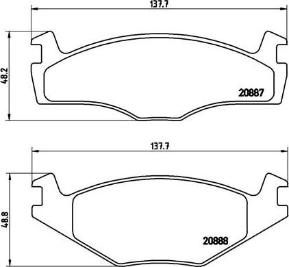 Brembo P 85 024 - Тормозные колодки, дисковые, комплект avtokuzovplus.com.ua